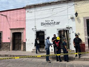Colapsa techo del Banco del Bienestar en Jerez, Zacatecas