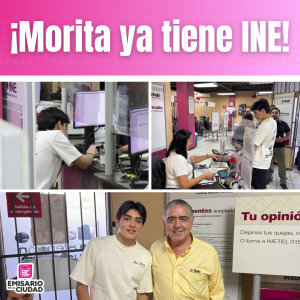 ¡Morita ya tiene INE!